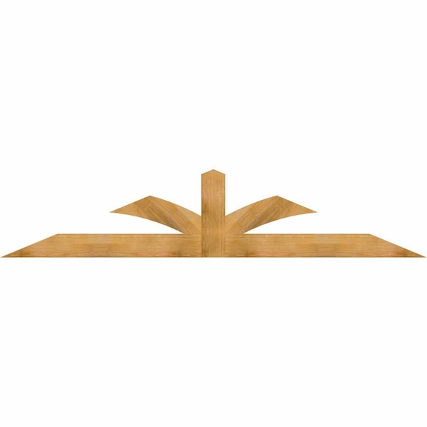 Ekena Millwork Richland Rough Sawn Timber Gable Bracket, Western Red Cedar, 108"W x 22"H x 2"D x 6"F, 5/12 Pitch GBW108X22X0206RIC00RWR - main